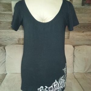 So Cal Scoop Neck Corset Tee